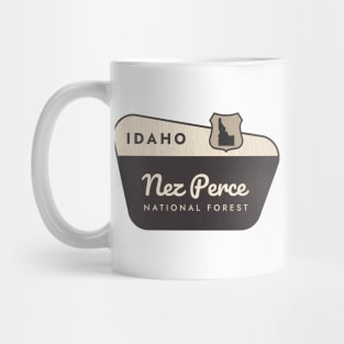 Nez Perce National Forest Idaho Welcome Sign Mug